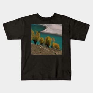 Beautiful landscape, water, trees Kids T-Shirt